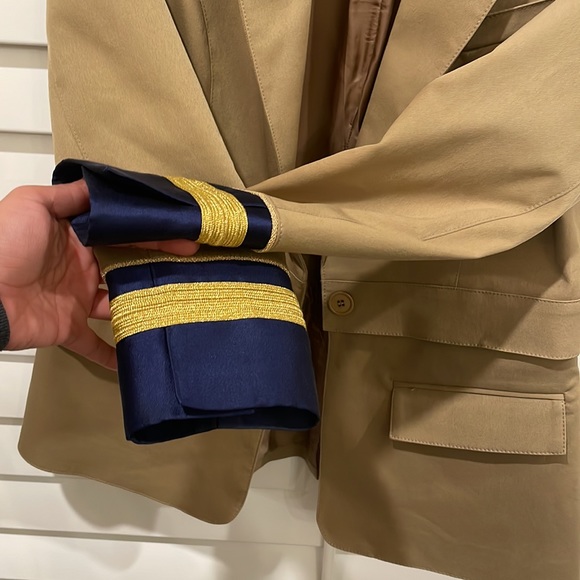 SMYTHE TWO FOR ONE REGIMENTAL BLAZER - STONE/ROYAL - Picture 6 of 9